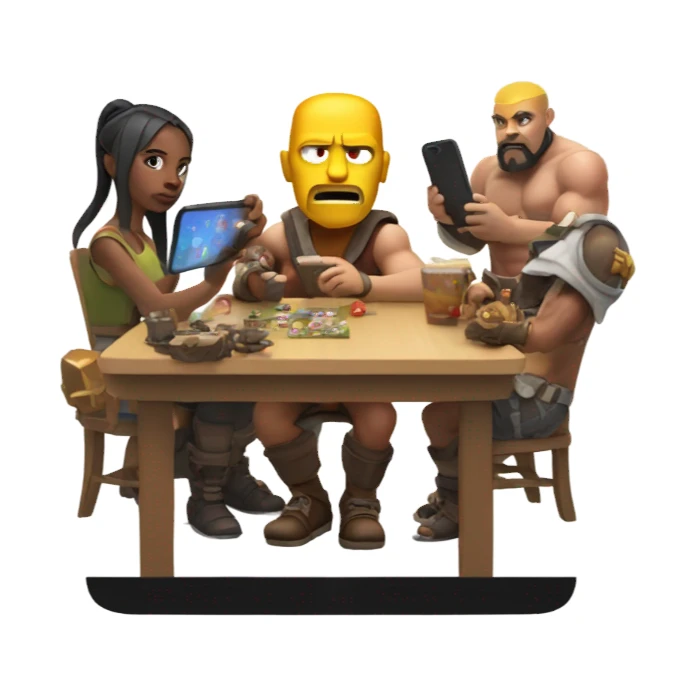 Playing with clash of clans  sticker