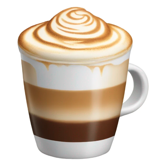 Cappuccino with Coca o sticker