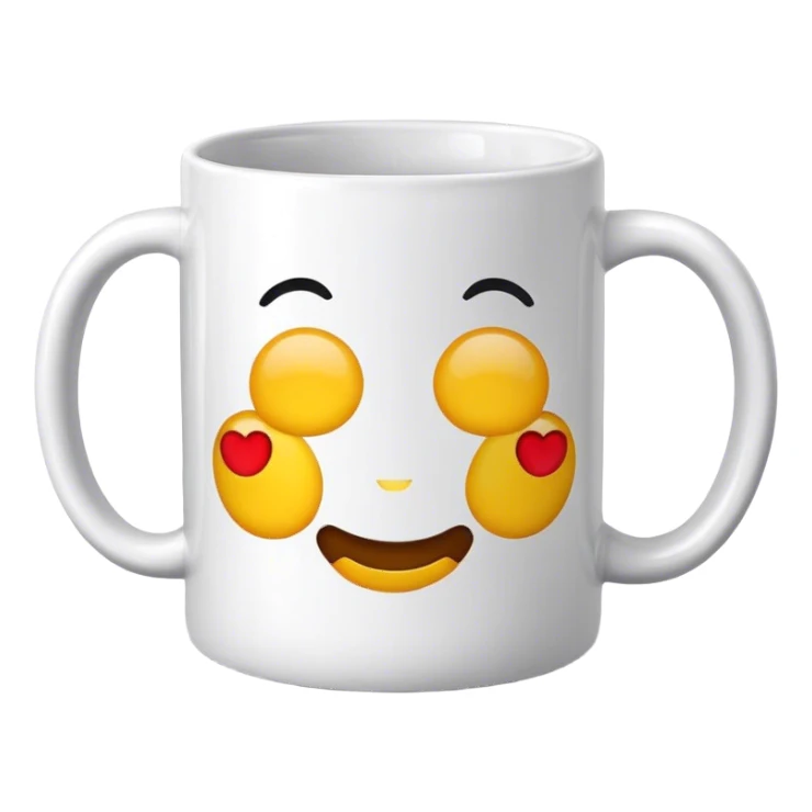 Emoji mugging sticker