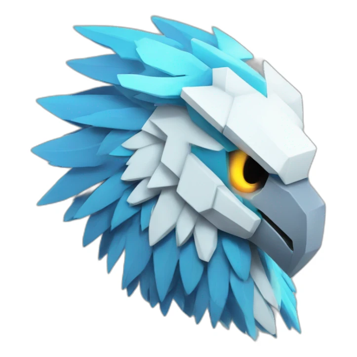 Minecraft Articuno Cyberpunk Head sticker
