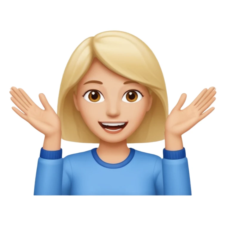 Lady “grrring” with her hands up  sticker