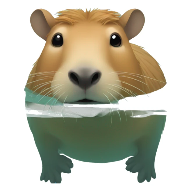 Capybara swimming  sticker
