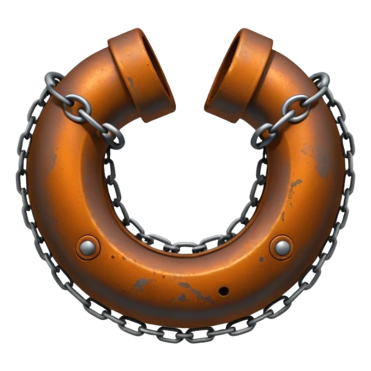 ball and chain leg cuff sticker