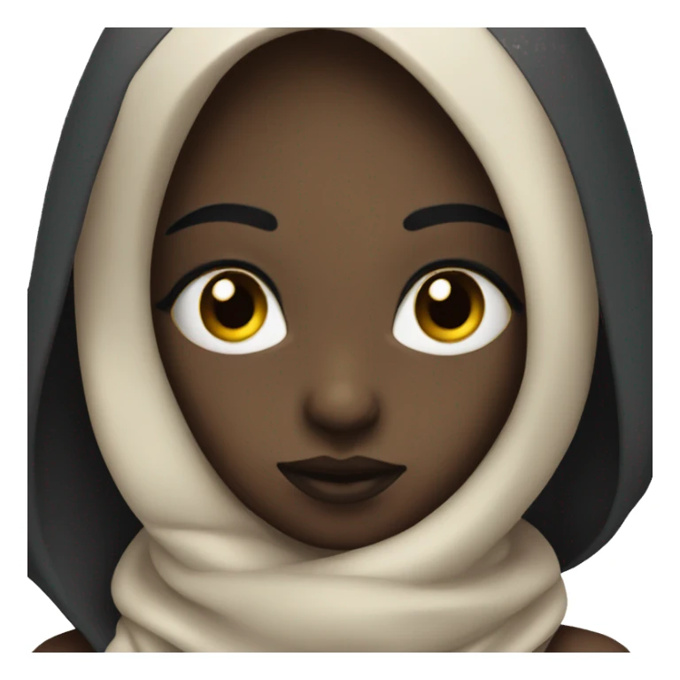 dark beauty with piercing gaze sticker