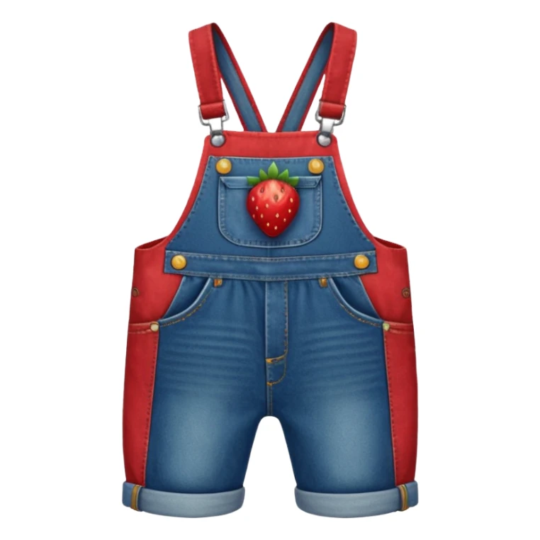 Strawberry overalls sticker