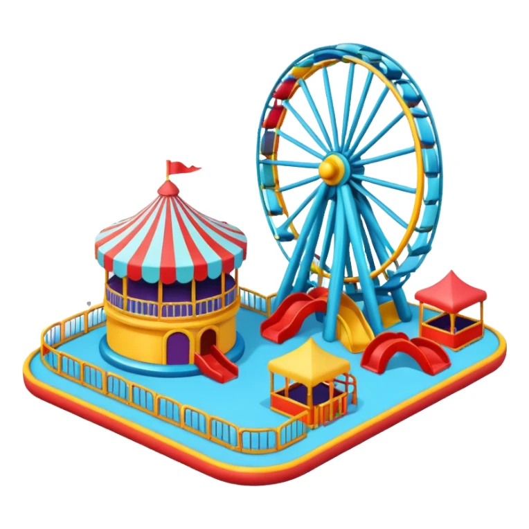 amusement park game sticker