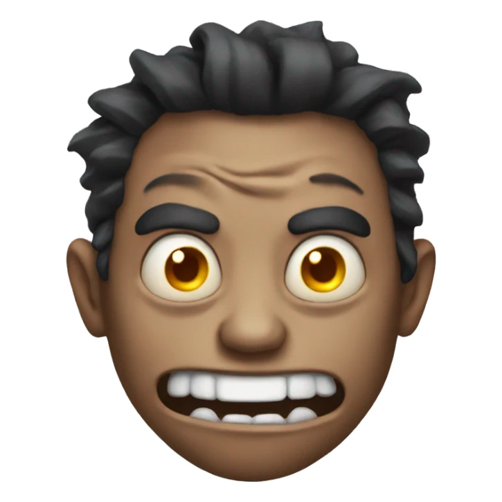 Expressive emoticon face demon emoji
 sticker