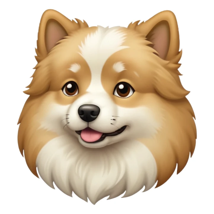 White-bellied dog sticker
