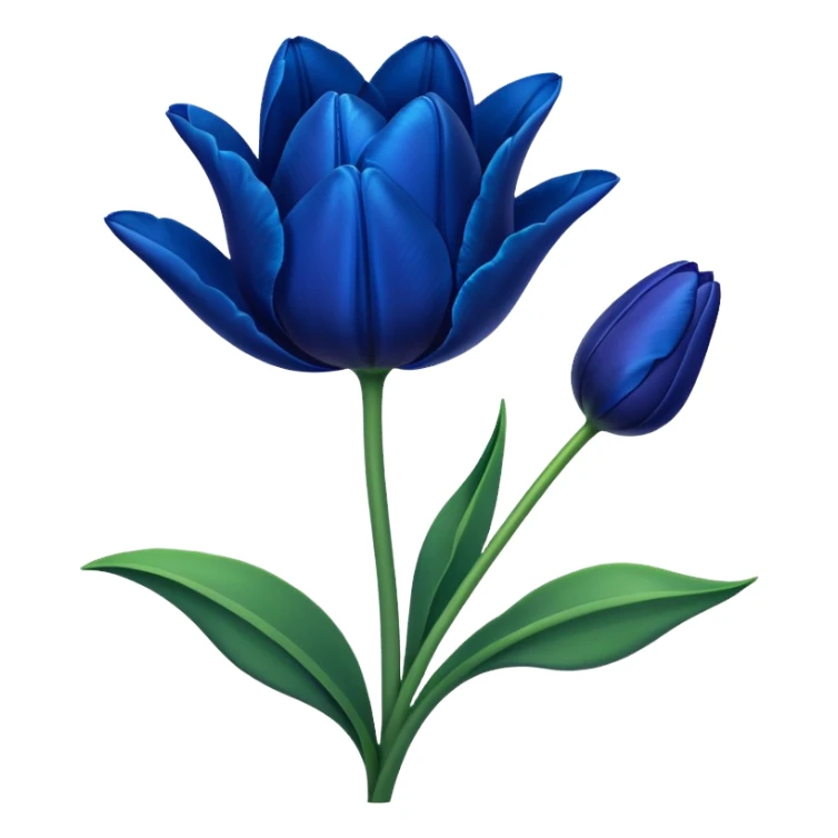 Dark blue tulip sticker