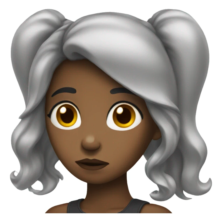 disappointed black girl sticker