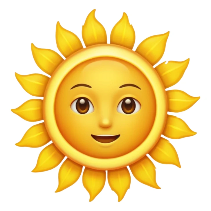 a full view of Sun  sticker