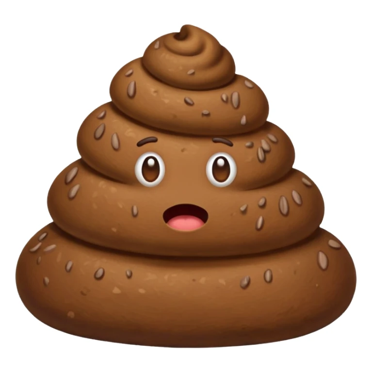 A poop farting sticker