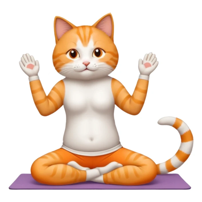 Gato yogin sticker