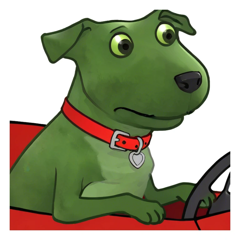 Hund im Auto sticker