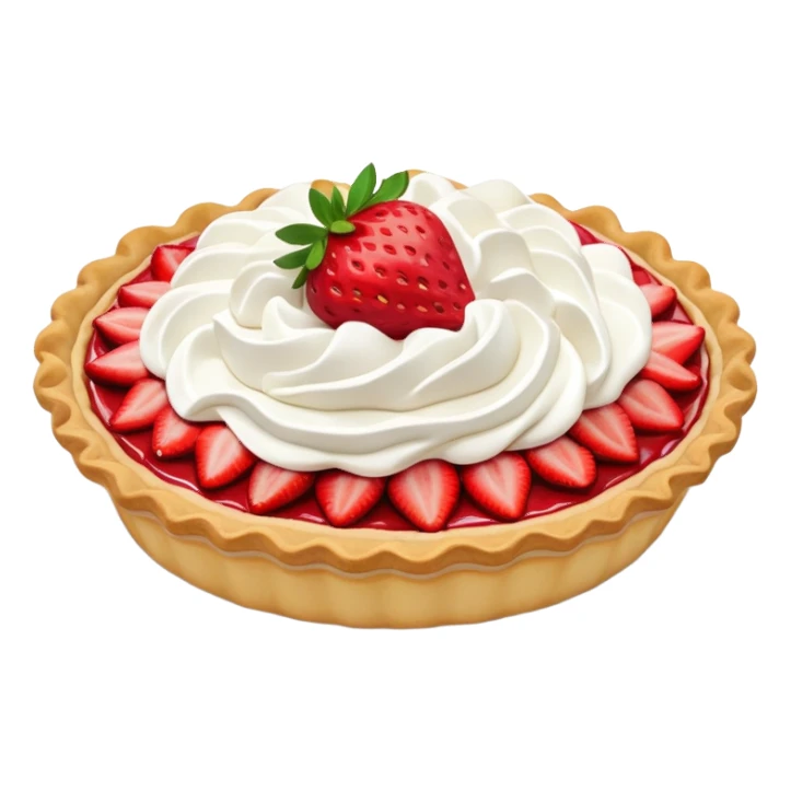 Strawberry crème pie sticker