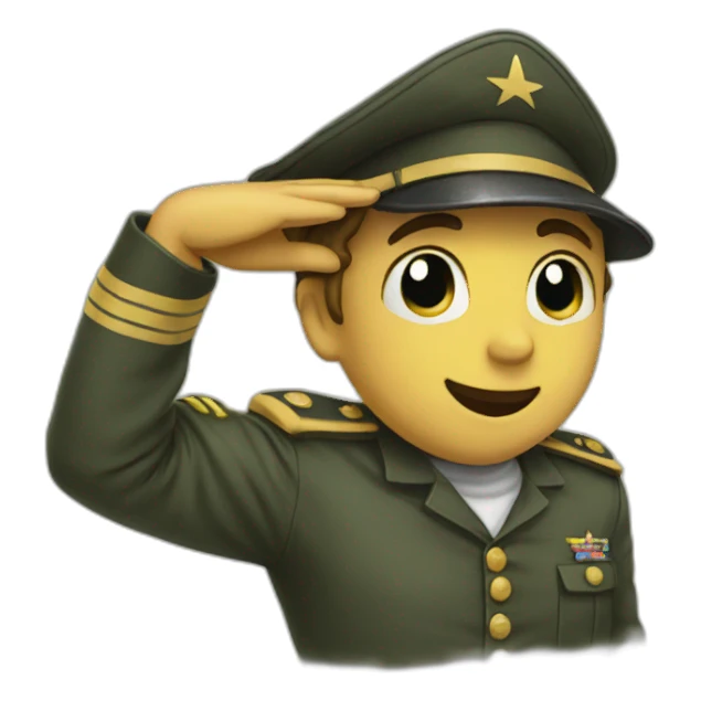 salute plus tear sticker