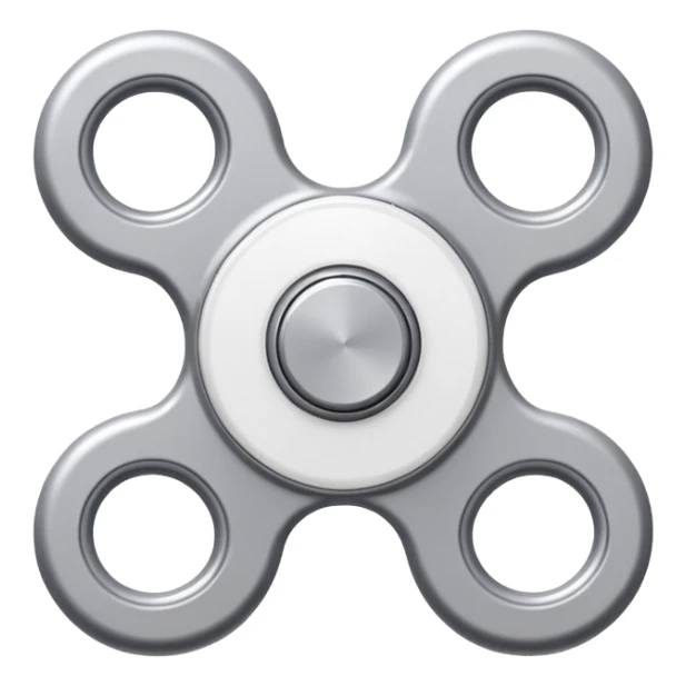 White fidget spinner sticker