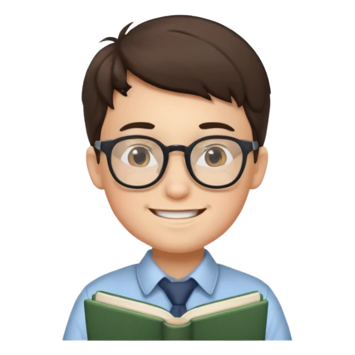 boy teaching sticker