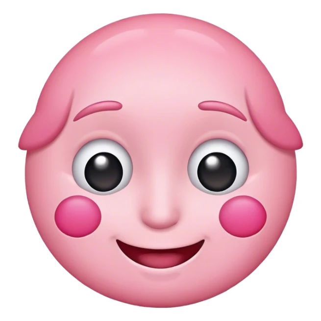 faccina rosa che è innamorata  sticker