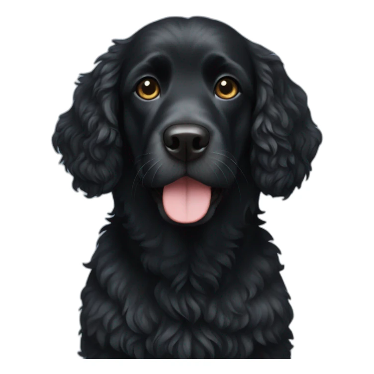 Black Water dog sticker