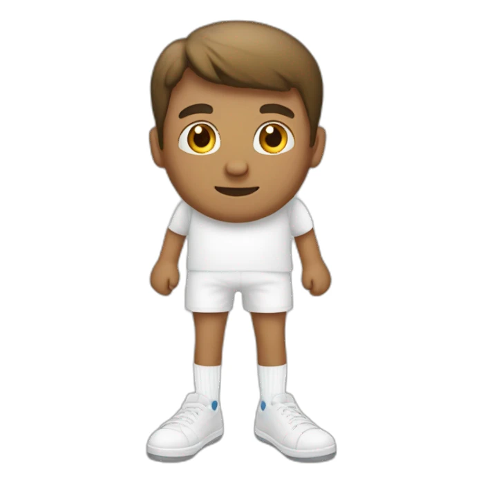 Men in White socks without sneakers sticker