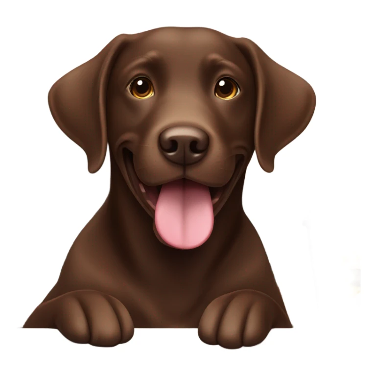 Labrador café chocolate feliz sticker
