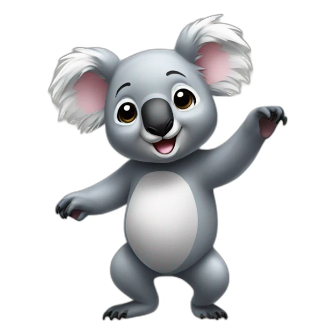 Koala dancing sticker