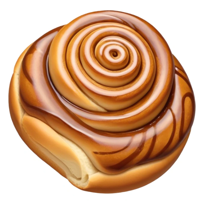 ultra realistic cinnamon bun sticker