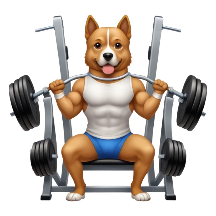 Perro gimnasio sticker