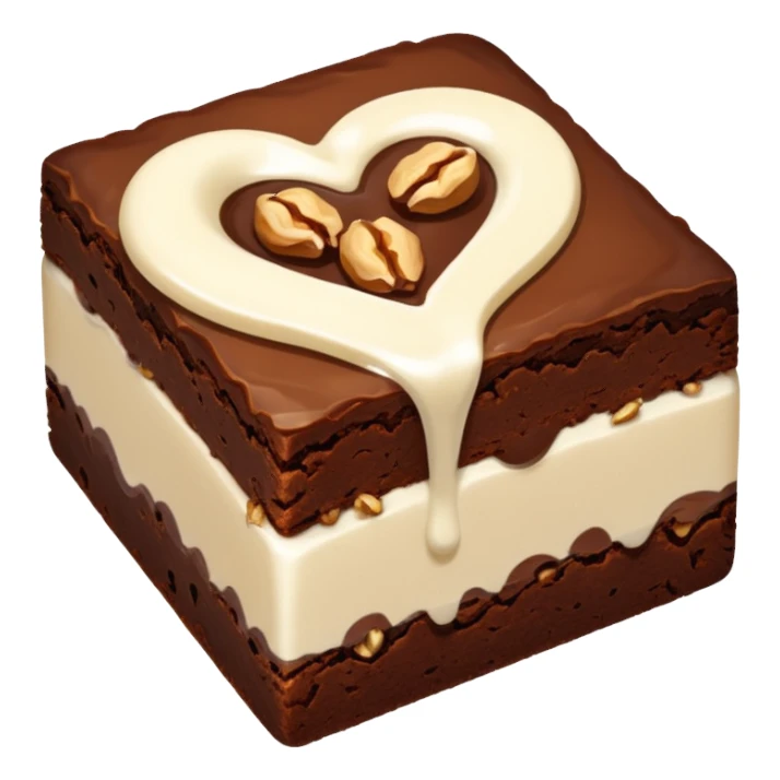 brownie chocolate con leche y avellana sticker