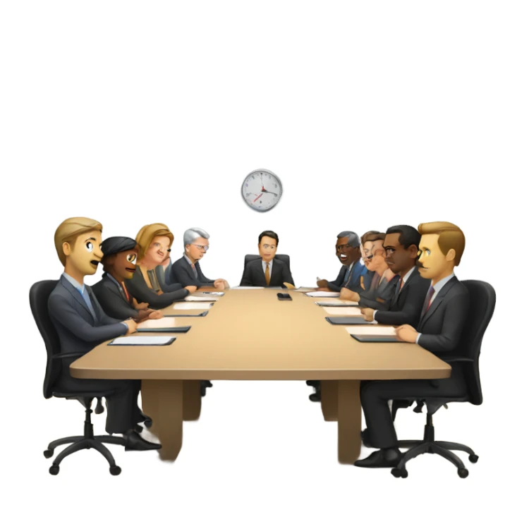 Board meeting sticker