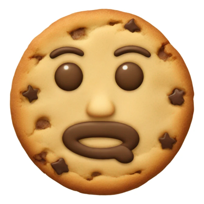 cookie in the shape of a man sticker