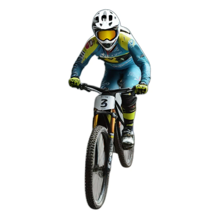 Fabio wibmer sur un DH sticker