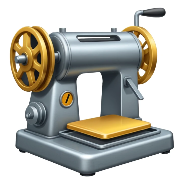 Press iron machine sticker