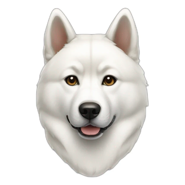 white akita inu sticker