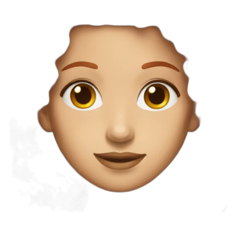 twin drill red hair sticker