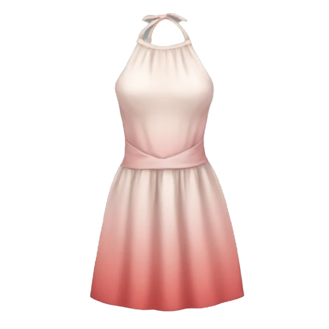 Halter neck dress sticker