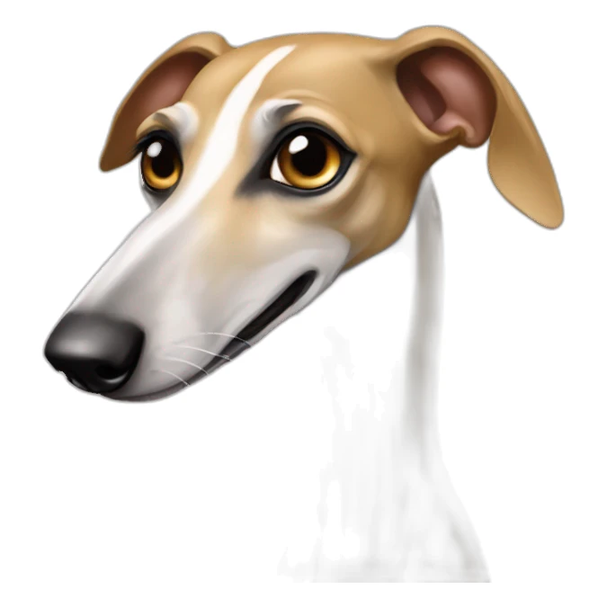 Galgo espanol with long snoot sticker