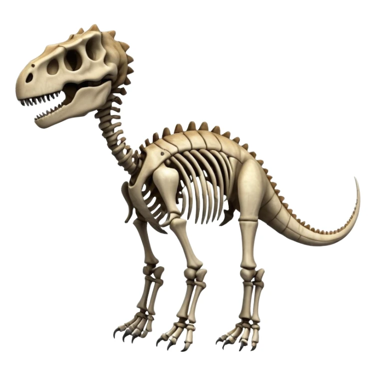 a huge dinosaur skeleton 🦕 sticker