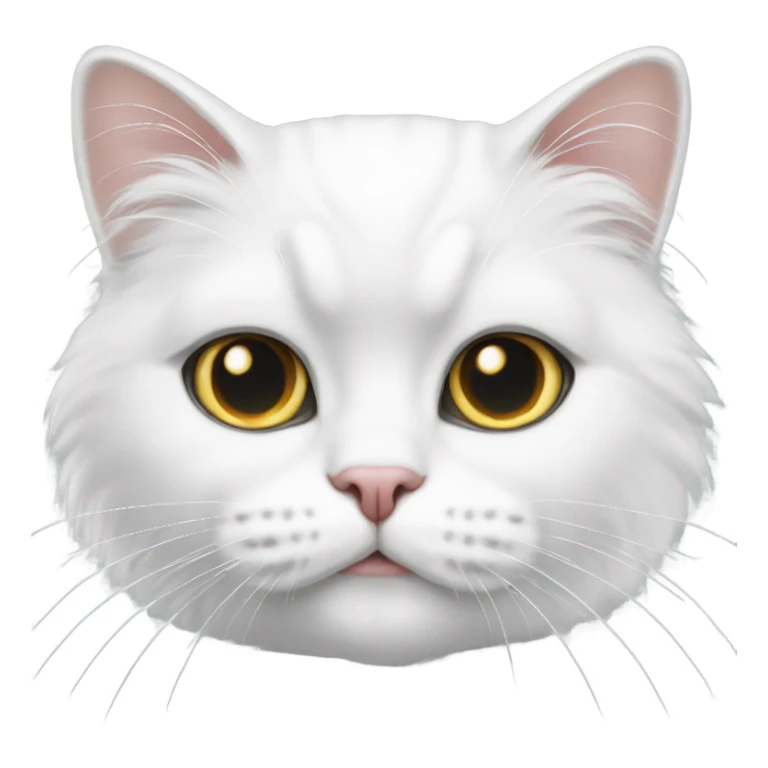 white cat persian sticker