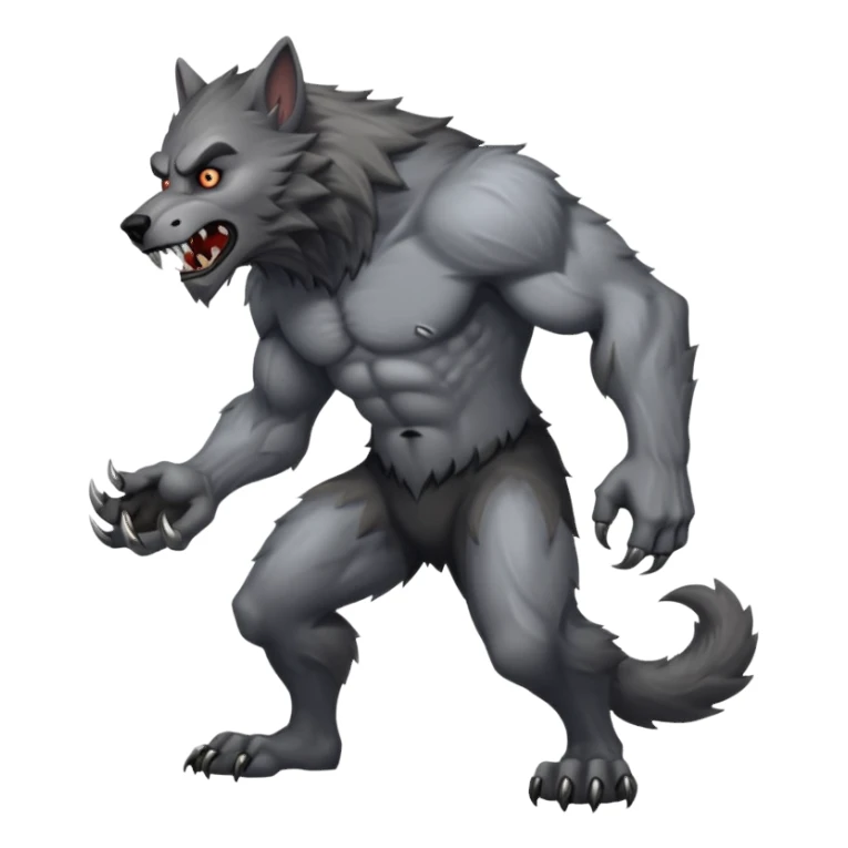 werewolf, full body. sticker