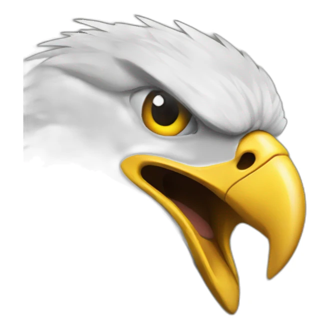 angry eagle sticker