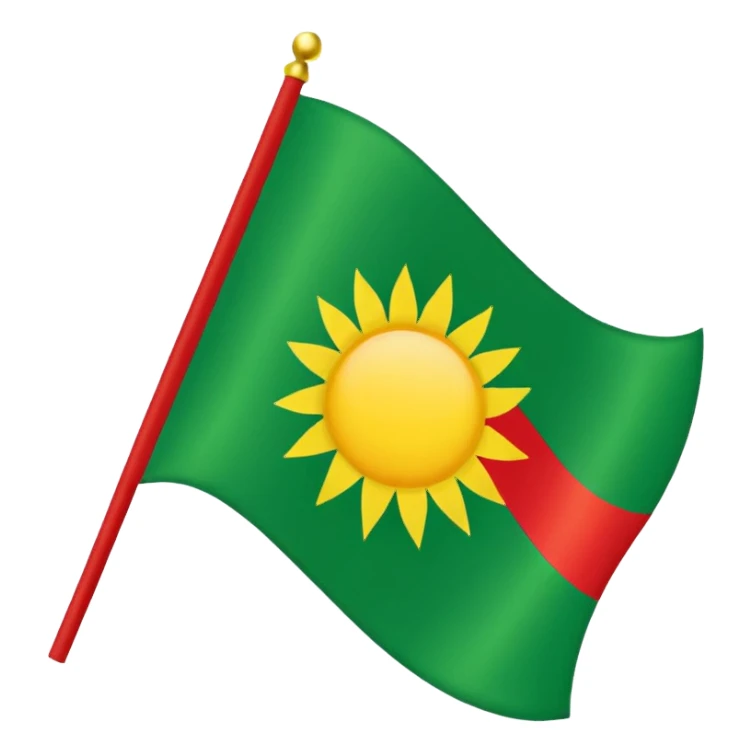 Kurdish flag sticker