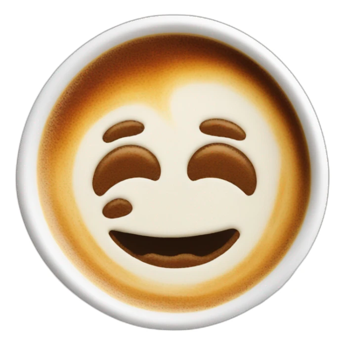 beautiful latte art cup coffee sticker