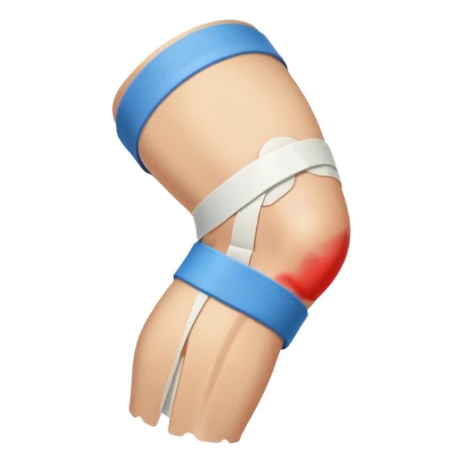 injured knee  sticker