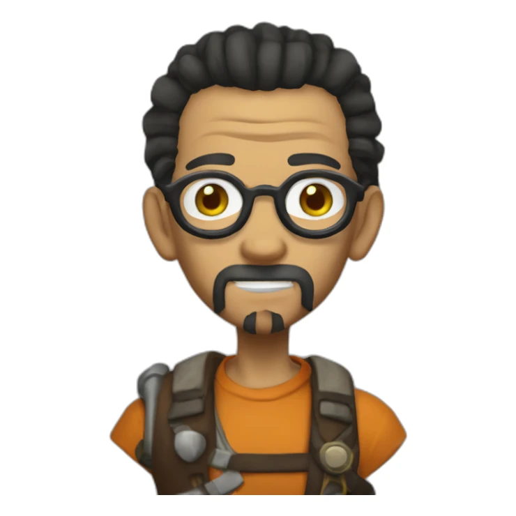 Usopp as gordon freeman sticker