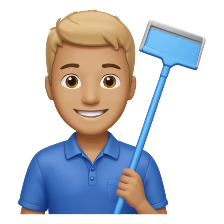 Window Cleaner man  sticker