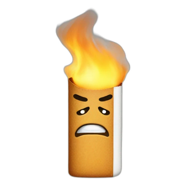 Angry cigarette sticker