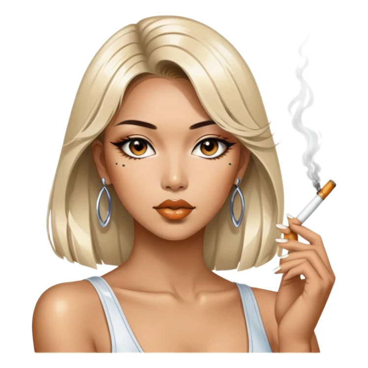 sorayama smoking sticker