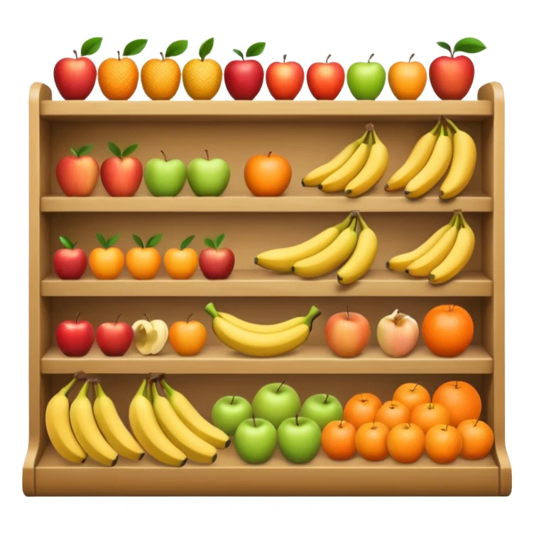 anaquel de frutas sticker